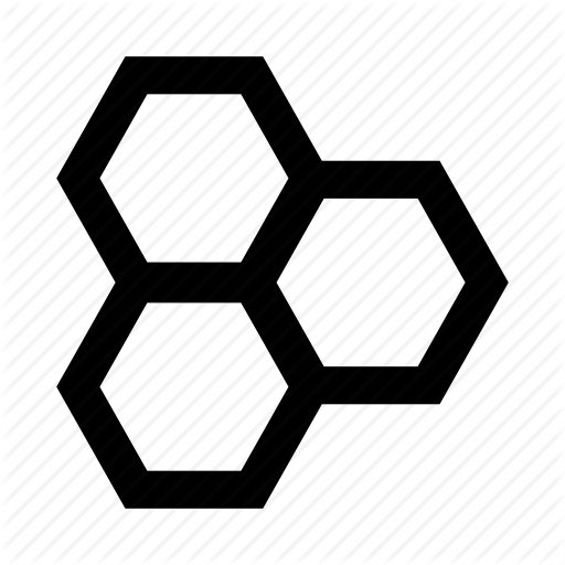 512x512 Cell, Chemical Bonds, Crystal, Honeycomb Icon