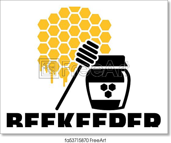 560x470 Free Art Print Of Beekeeper Honeycomb And Honeypot Job Title