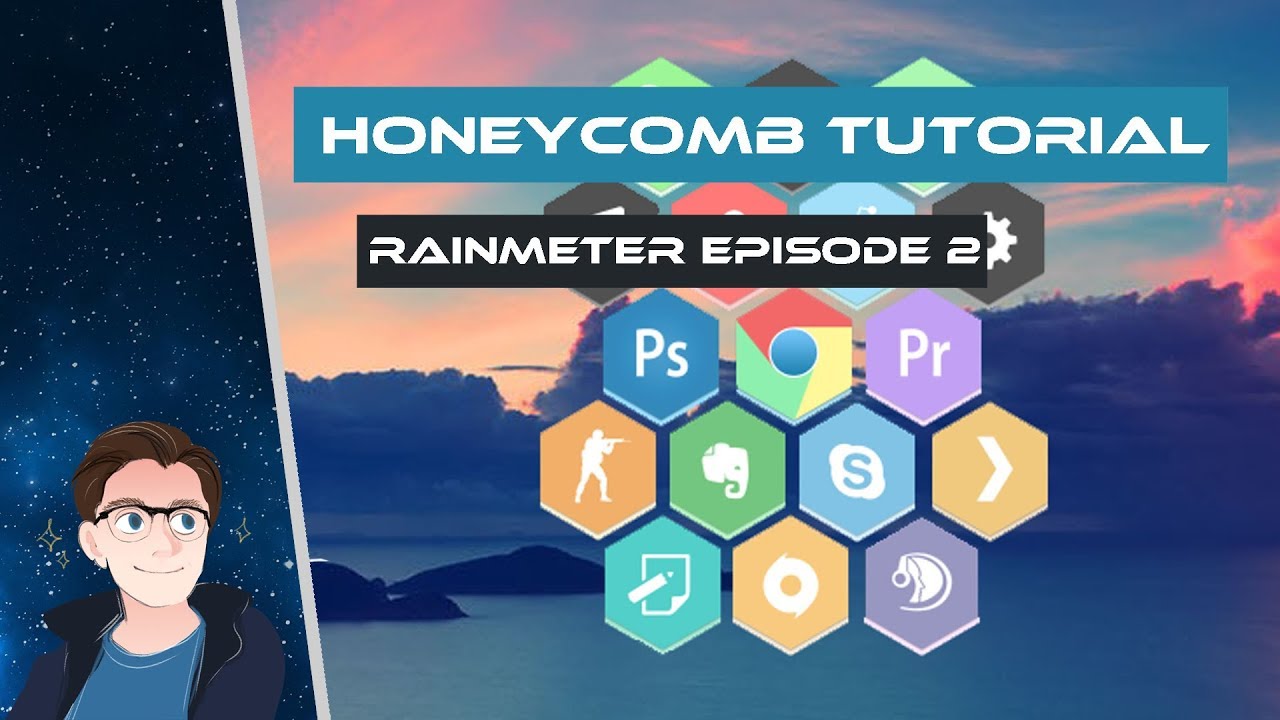 1280x720 Honeycomb Complete Setup Tutorial Rainmeter Ep