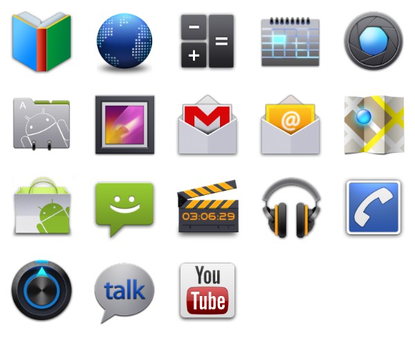 600x499 Android Style Honeycomb Icons Free Icon Packs Ui Download