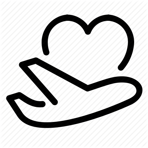 512x512 Heart, Honeymoon, Location, Plane, Travel, Vacation, Wedding Icon