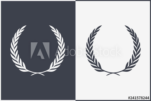 500x334 Heraldic Wreath Icon Honor Or Quality Or Reward Symbol Vector