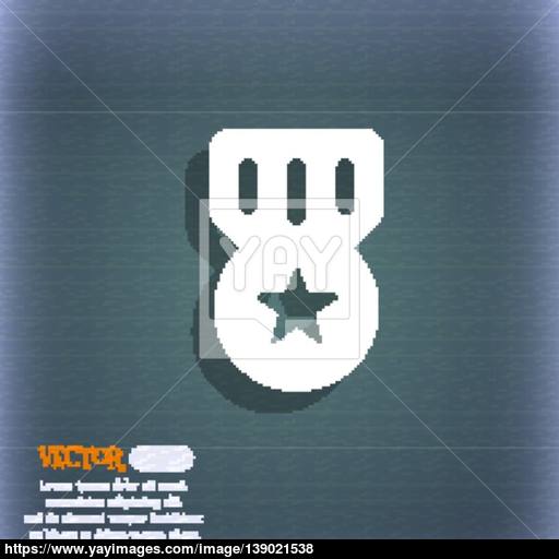512x512 Award, Medal Of Honor Icon Symbol On The Blue Green Abstract