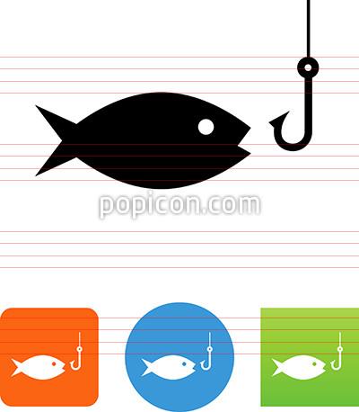 400x458 Fish With Hook Icon