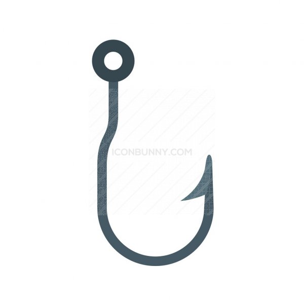 600x600 Fishing Hook Flat Multicolor Icon