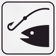 190x190 Fishing Hook Icon Symbol Fish Hooked Fisherman Apron Spreadshirt