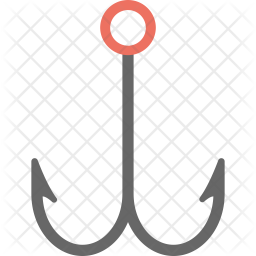 256x256 Fishing Hook Icon Of Flat Style