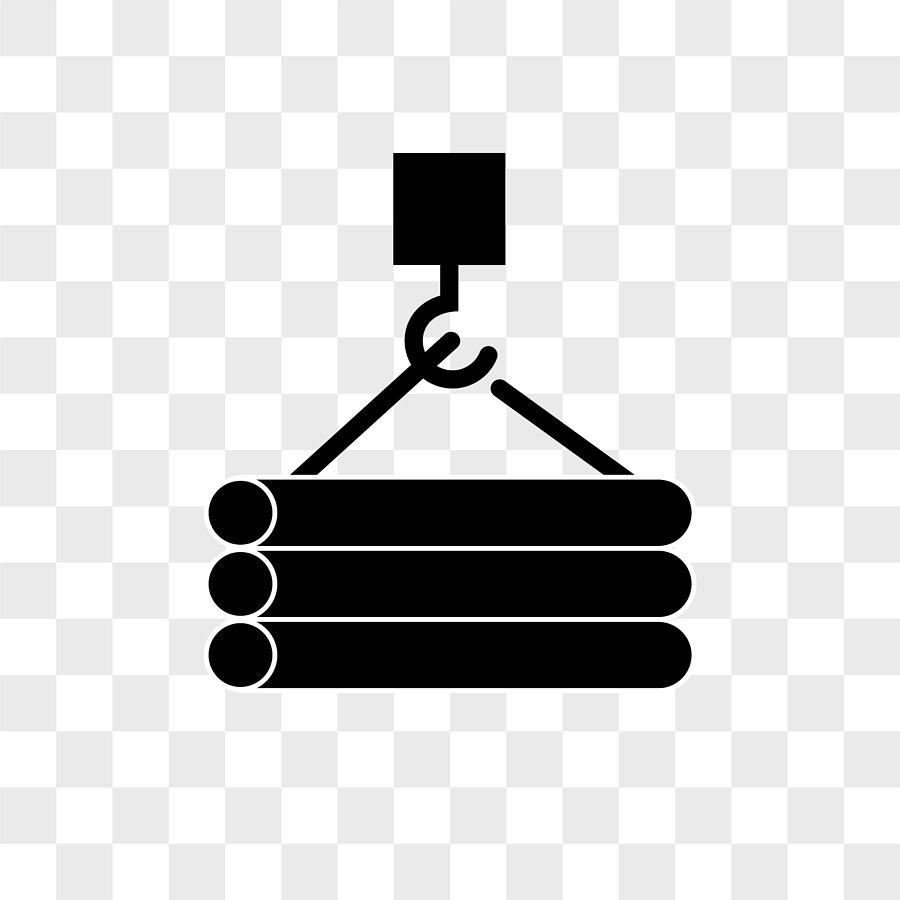 900x900 Tubes Hook Vector Icon On Transparent Background, Tubes Hook Icon