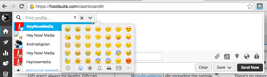 How To Use Emojis In Hootsuite 868x252 How To Use Emojis In Hootsuite