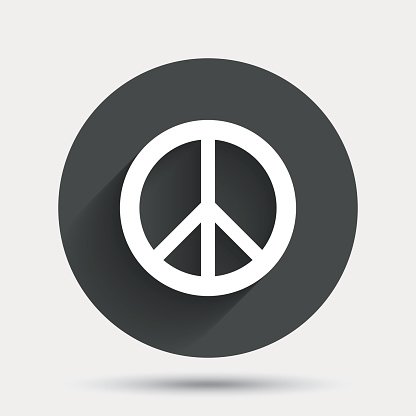 416x416 Peace Sign Hope Symbol Premium Clipart