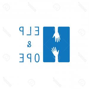 300x300 Photostock Vector Hands Reaching For Help Support And Hope Icon