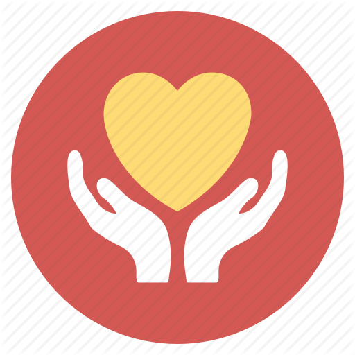 512x512 Charity, Hand, Heart Care, Help, Hope, Love, Medical Icon