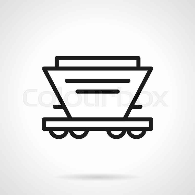 800x800 Railroad Transport Symbol Hopper Stock Vector Colourbox