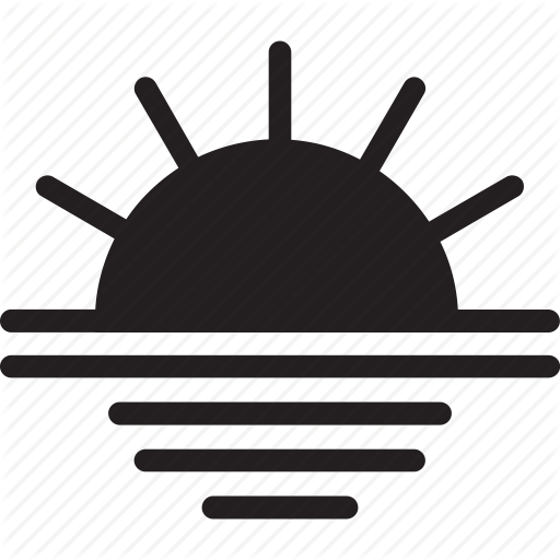 512x512 Horizon, Sea, Sun, Sunrise, Sunset Icon