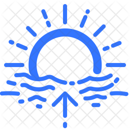 256x256 Sunrise, Dawn, Uprise, Sun, Horizon, Weather, Forecast Icon