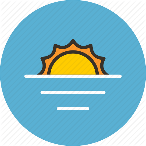512x512 Ecology, Horizon, Nature, Sea, Summer, Sun, Water Icon