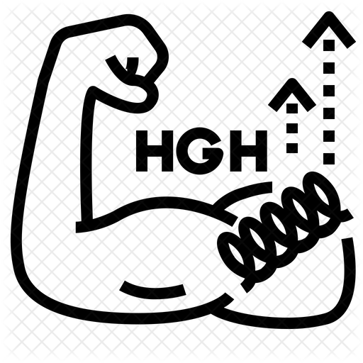 512x512 Human Growth Hormone Icon Of Line Style