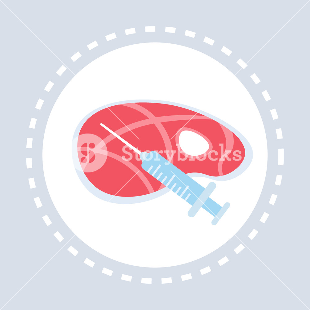 1000x1000 Syringe Injection Hormone Manipulation Piece Of Meat Icon