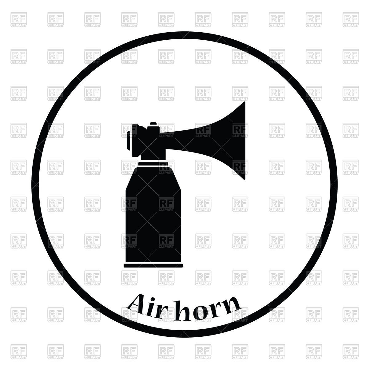 1200x1200 Fans Air Horn Aerosol Icon Vector Image Of Signs, Symbols, Maps