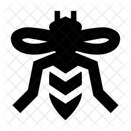 256x256 Hornet Icon Of Glyph Style