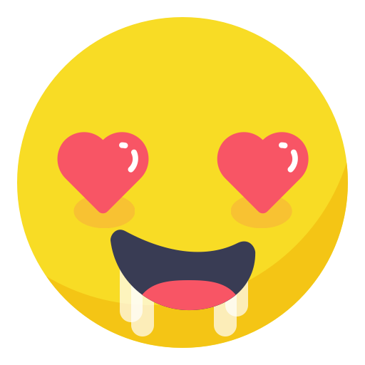 512x512 Face, Heart, Horny, In Love, Love, Smile, Smiley Icon