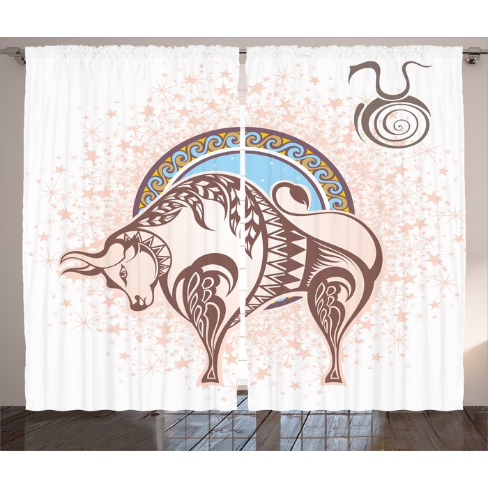 700x700 East Urban Home Zodiac Ancient Horoscope Icon Taurus With A Bull