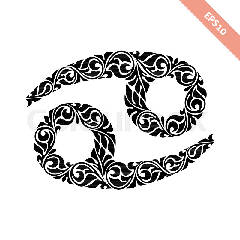 800x800 Hand Drawn Black Ornate Horoscope Stock Vector Colourbox