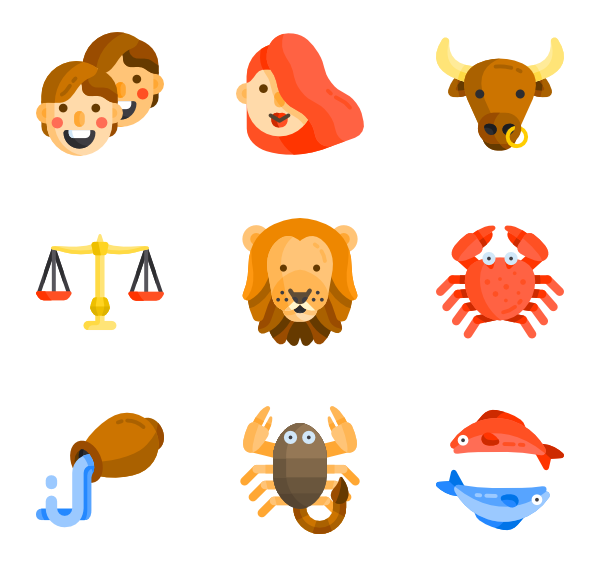 600x564 Horoscope Icons