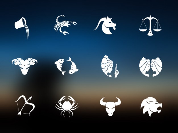 626x469 Horoscope Icons Template Free Download