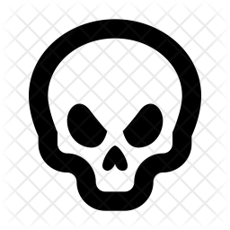 256x256 Horror Icon Of Glyph Style