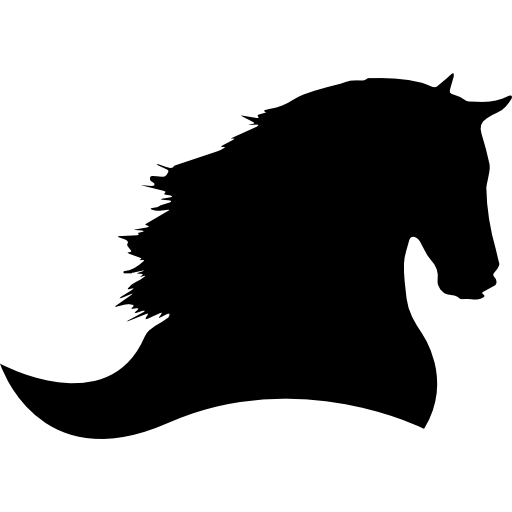 512x512 Horse Head Flat Icon