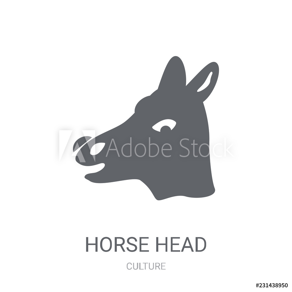 1000x1000 Photo Art Print Horse Head Icon Europosters