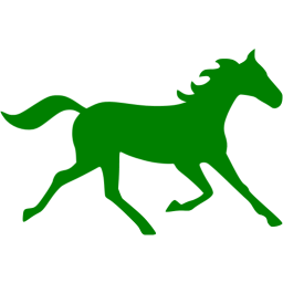 256x256 Green Horse Icon