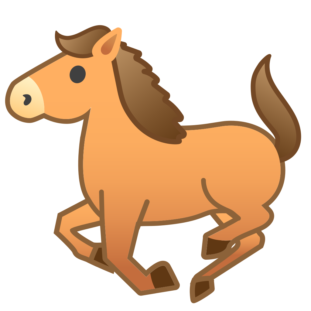 1024x1024 Horse Icon Noto Emoji Animals Nature Iconset Google