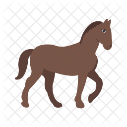 256x256 Horse Icon Of Flat Style