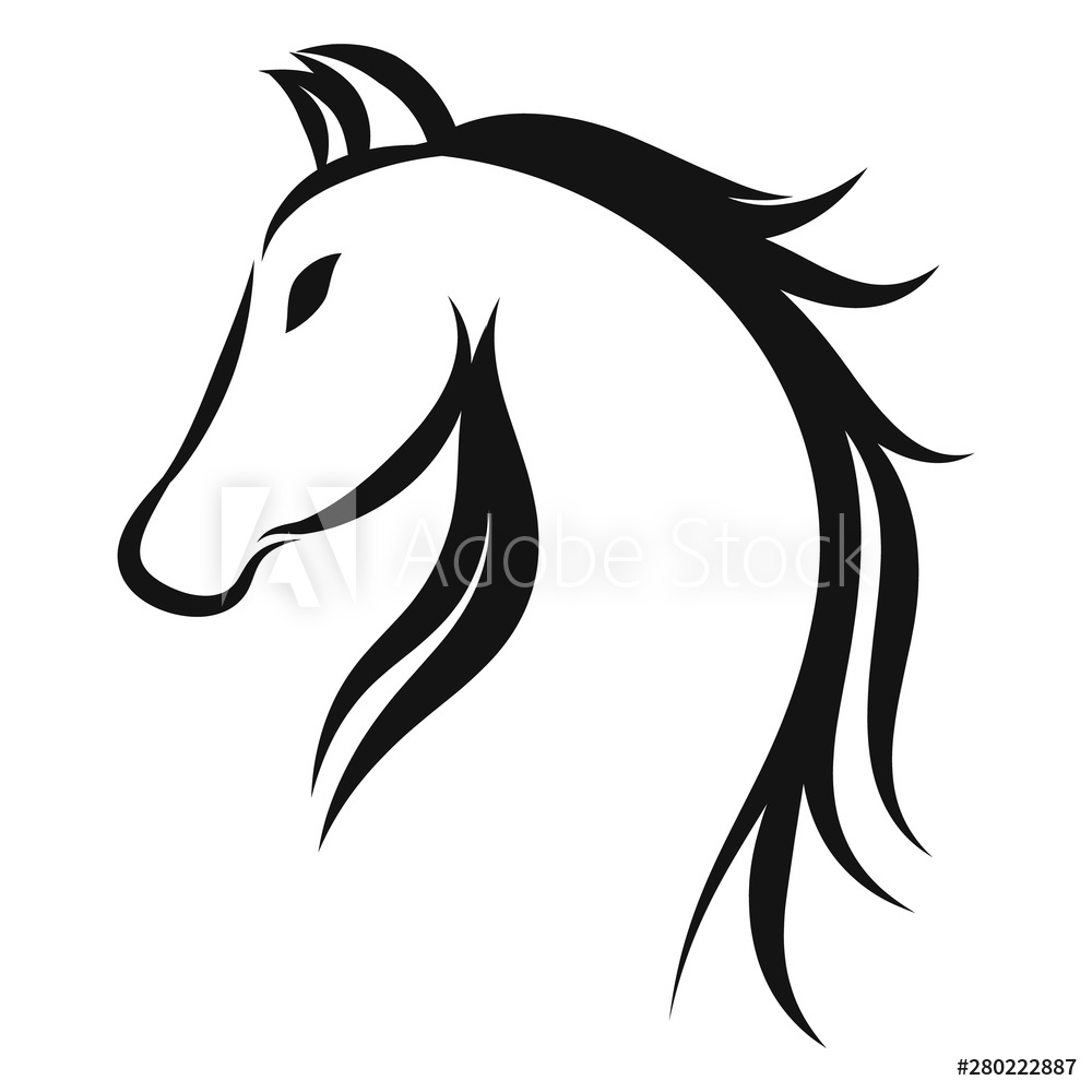 1000x1000 Photo Art Print Horse Icon Europosters