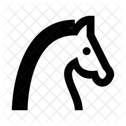 256x256 Year Of Horse Icon Of Line Style