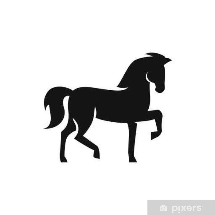 700x700 Horse Icon Illustration Poster