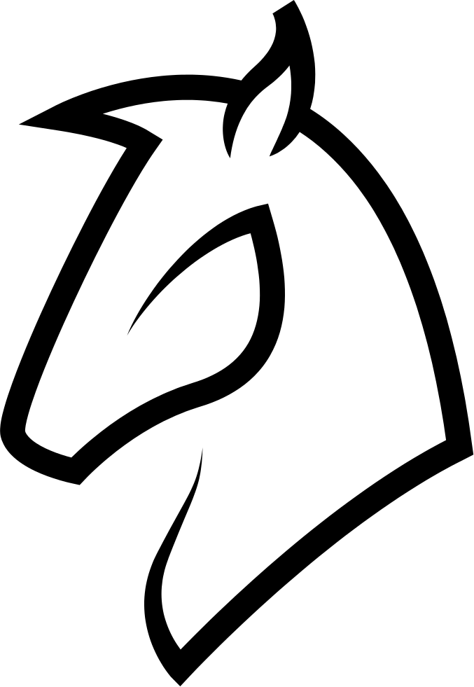 677x981 Horse Head Outline Png Icon Free Download
