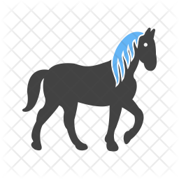 256x256 Horse Icon Of Flat Style
