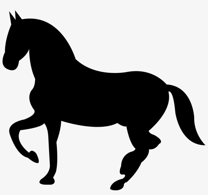 820x769 Dancing Black Horse Shape Of Side View Comments