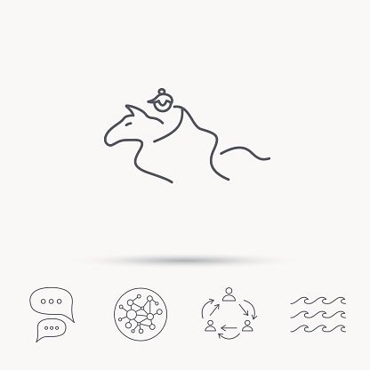 416x416 Horseback Riding Jockey Rider Premium Clipart