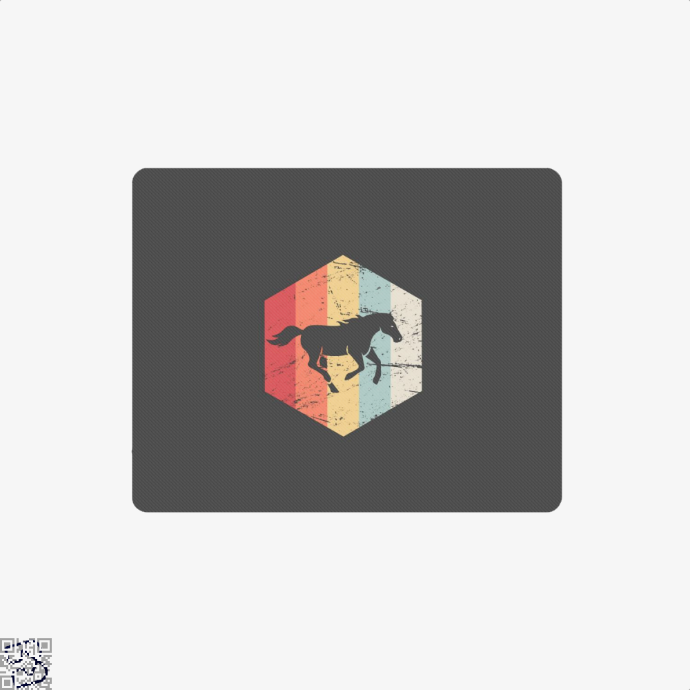 1000x1000 Retro Horse Horseback Riding Icon Mouse Pad Bapup Store