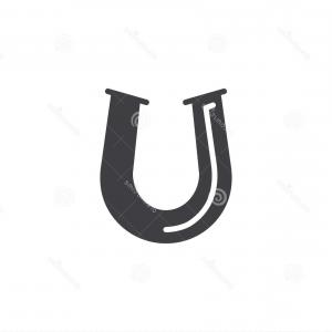 300x300 Horseshoe Icon Vector Filled Flat Sign Solid Pictogram Isolated