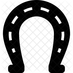 256x256 Horseshoe Icon Of Glyph Style