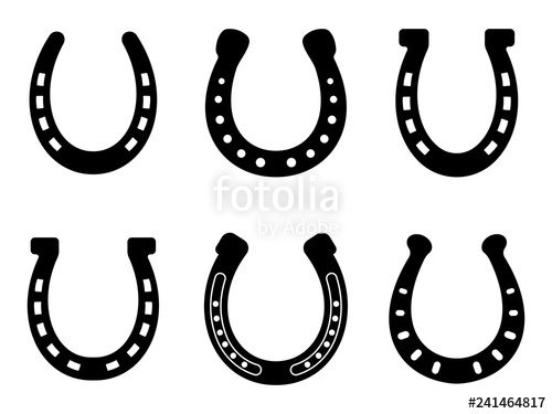 500x375 Horseshoe Icon Set Vector Stock Image And Royalty Free Vector