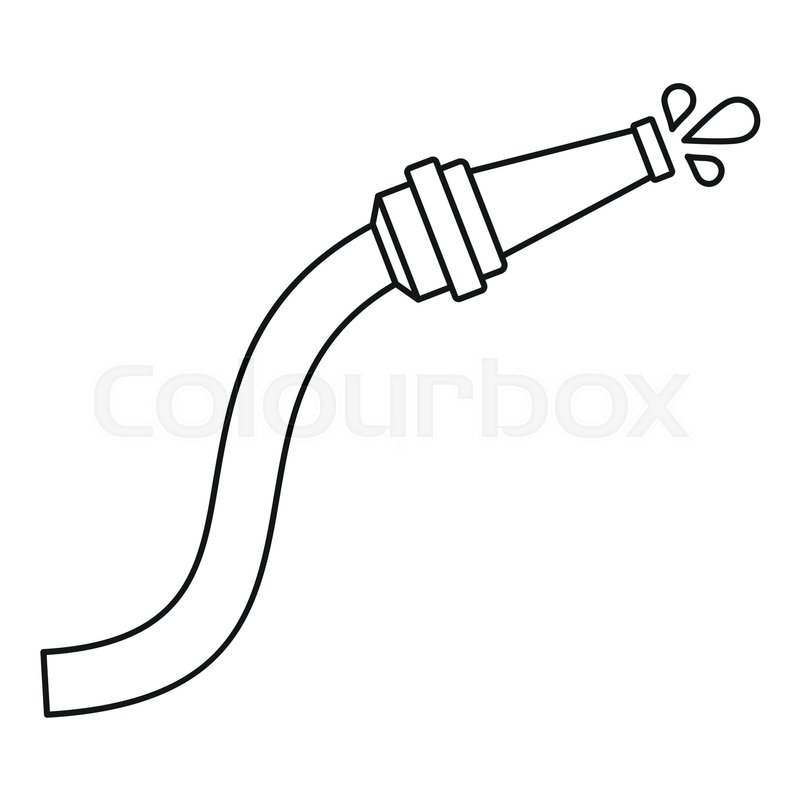 800x800 Hose Icon Outline Illustration Of Stock Vector Colourbox