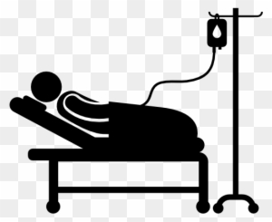 300x245 Hospital Bed Clipart Black And White
