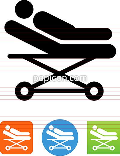 400x517 Vector Hospital Bed Icon
