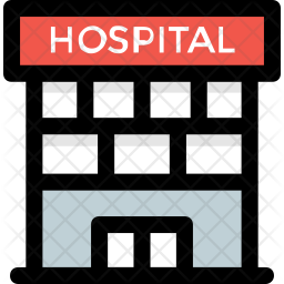 256x256 Hospital Icon Of Colored Outline Style
